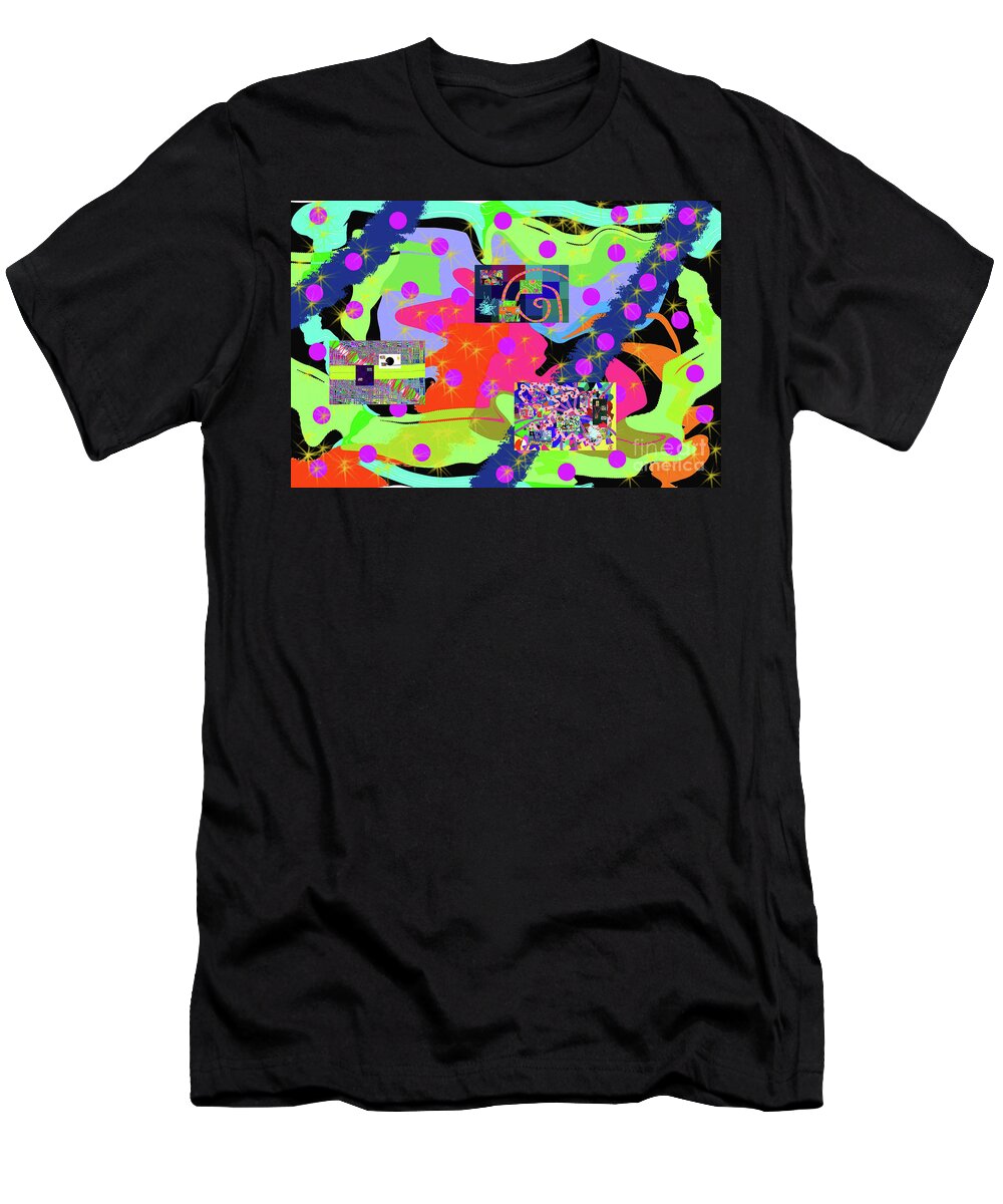 Walter Paul Bebirian T-Shirt featuring the digital art 6-19-2015fabcdefghijklmnopqrtuvwxyzabcdefg by Walter Paul Bebirian