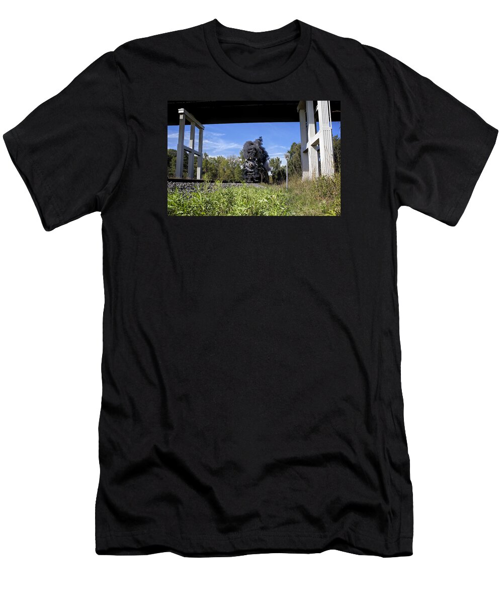 765 T-Shirt featuring the photograph 765 Full Throttle by Deborah Penland