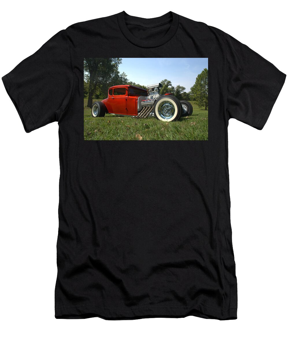 1930 T-Shirt featuring the photograph 1930 Ford Coupe Hot Rod by Tim McCullough