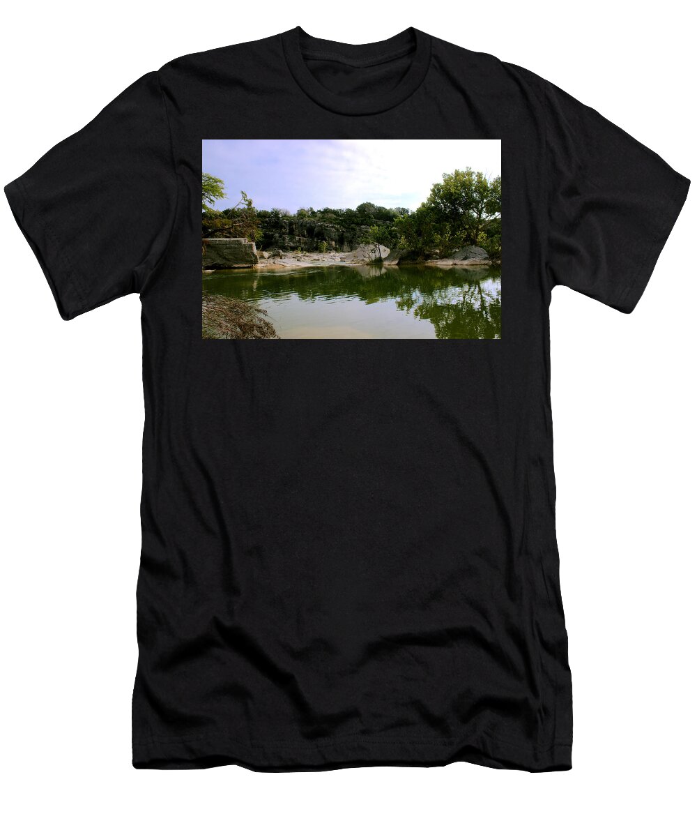 James Smullins T-Shirt featuring the photograph Pedernales falls #10 by James Smullins