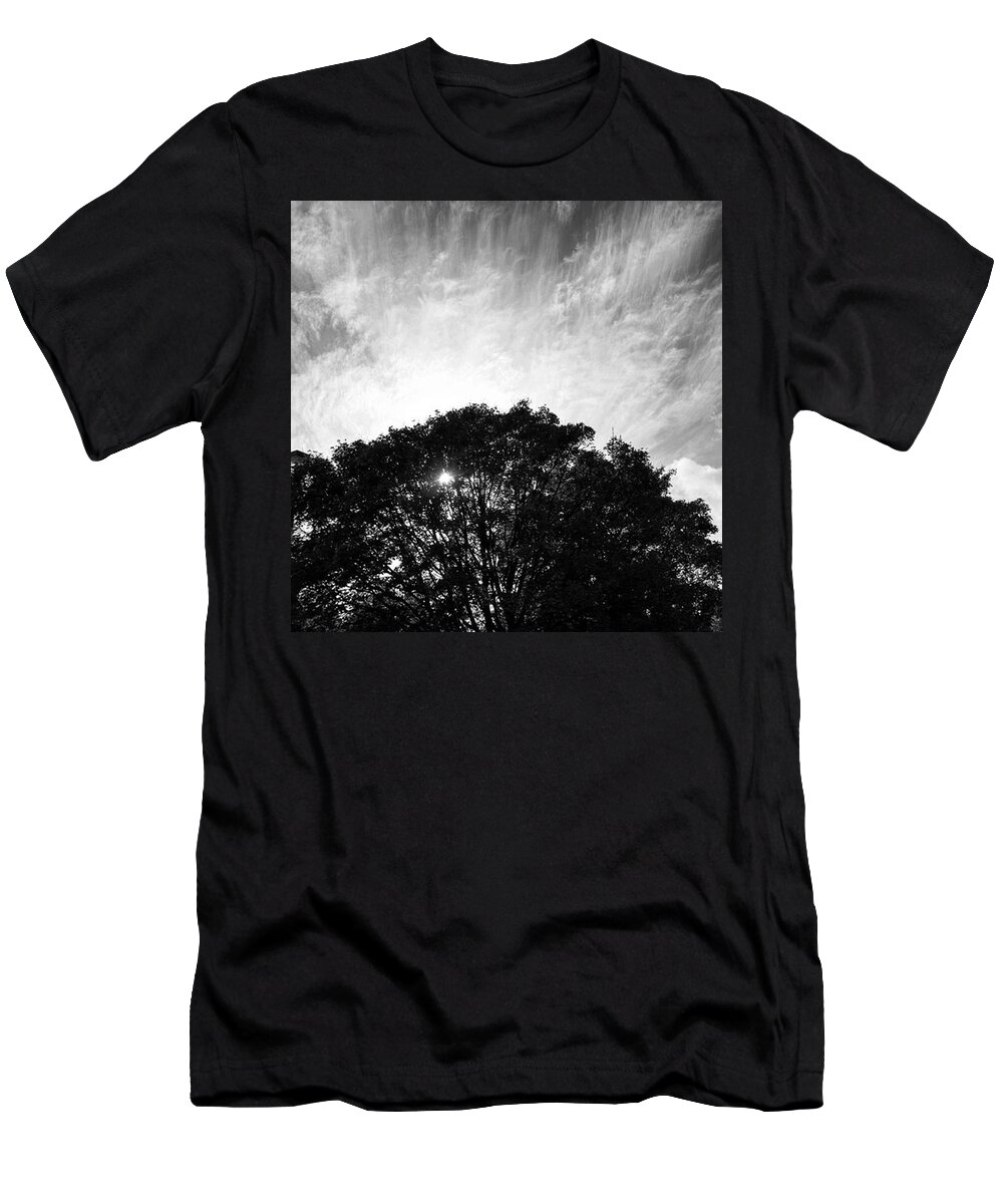  T-Shirt featuring the photograph A Few More Days At Home Before I Travel by Aleck Cartwright