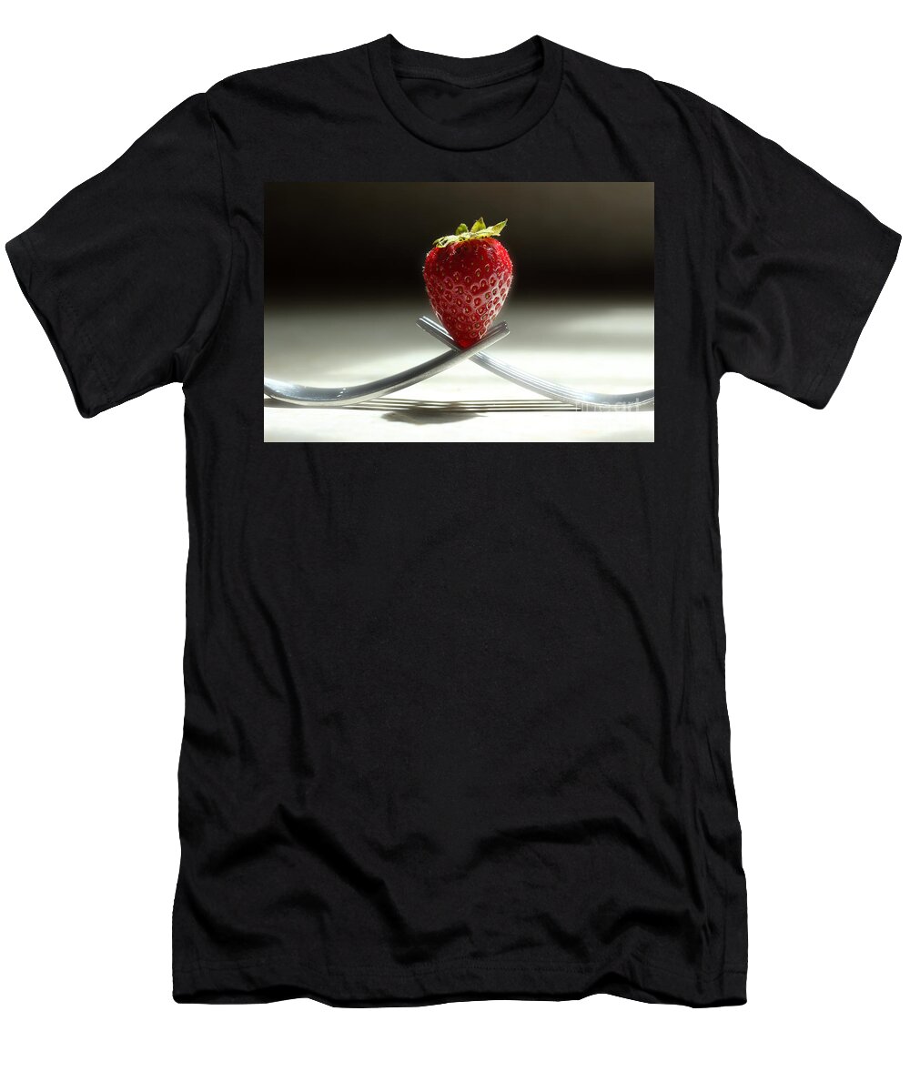 Strawberry T-Shirt featuring the photograph A Strawberry For You by Michael Eingle
