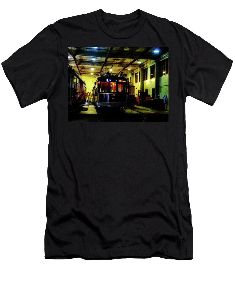 Art T-Shirt featuring the photograph A Tram I Am by Steve Taylor