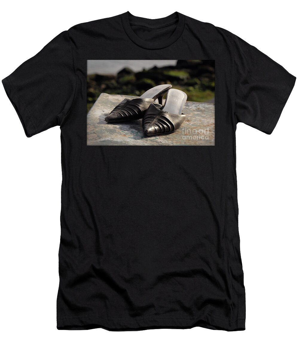 Sanfrancisco T-Shirt featuring the photograph Abandoned Shoes by Erica Freeman