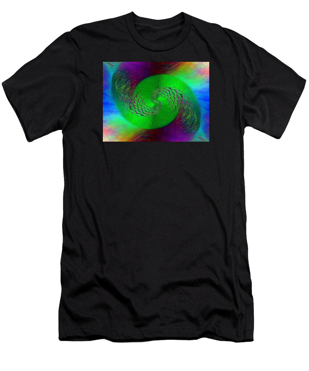 Abstract T-Shirt featuring the digital art Abstract Cubed 378 by Tim Allen