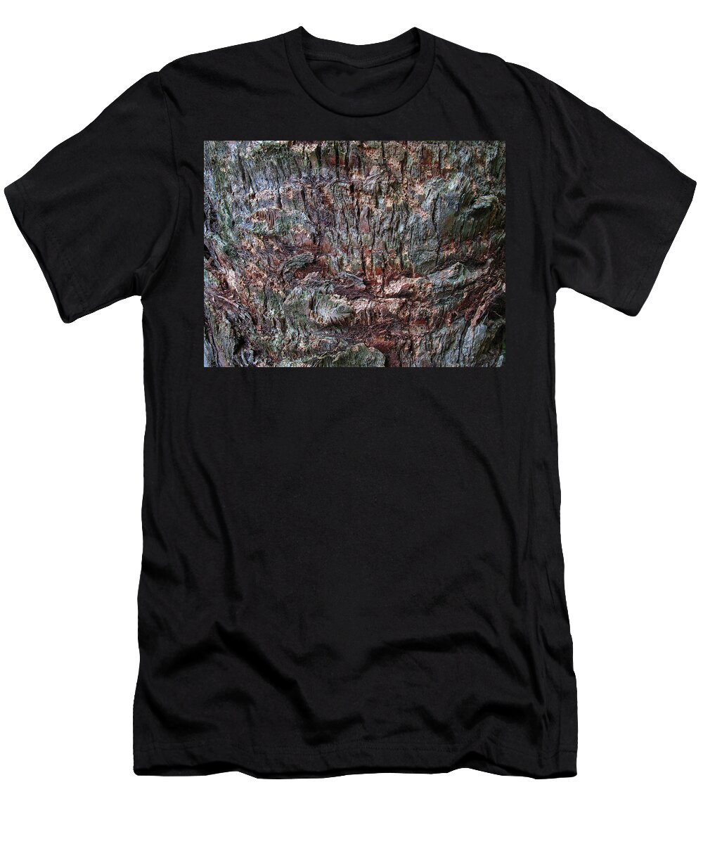 Abstract T-Shirt featuring the photograph Abstract Tree Bark by Juergen Roth