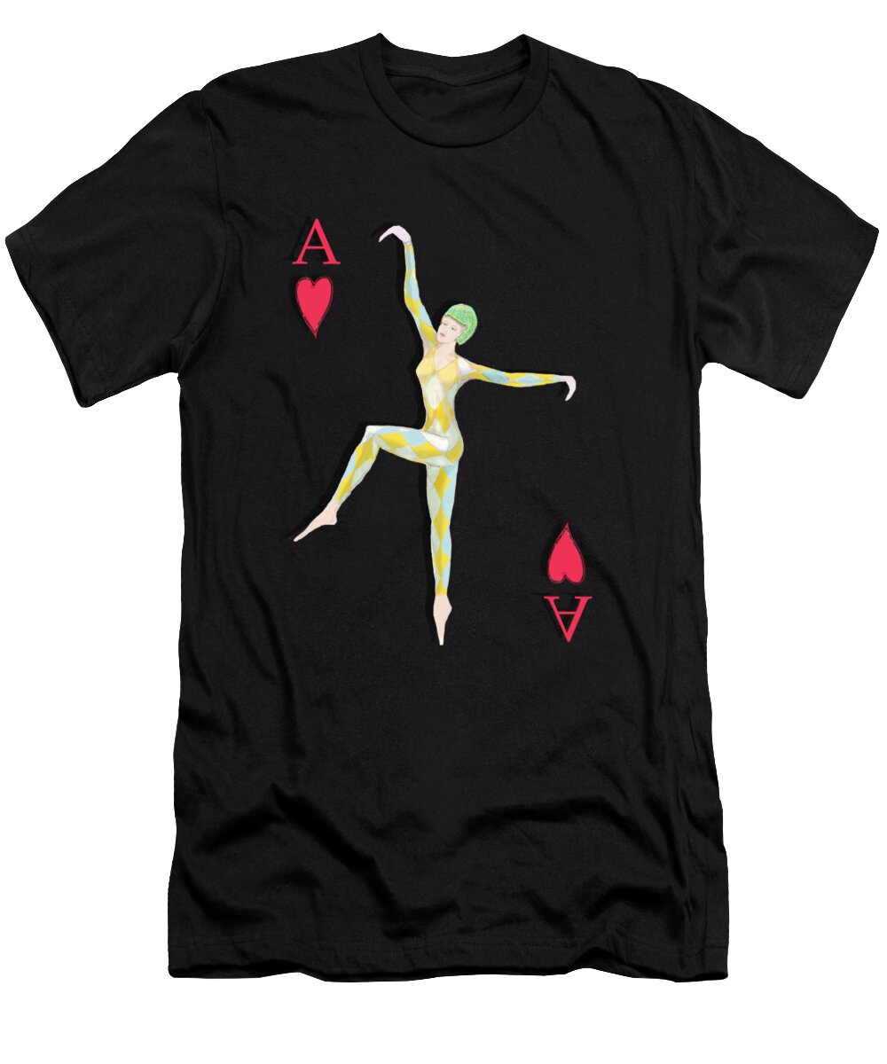 Dancer T-Shirt featuring the digital art Ace Dancer by Tom Conway