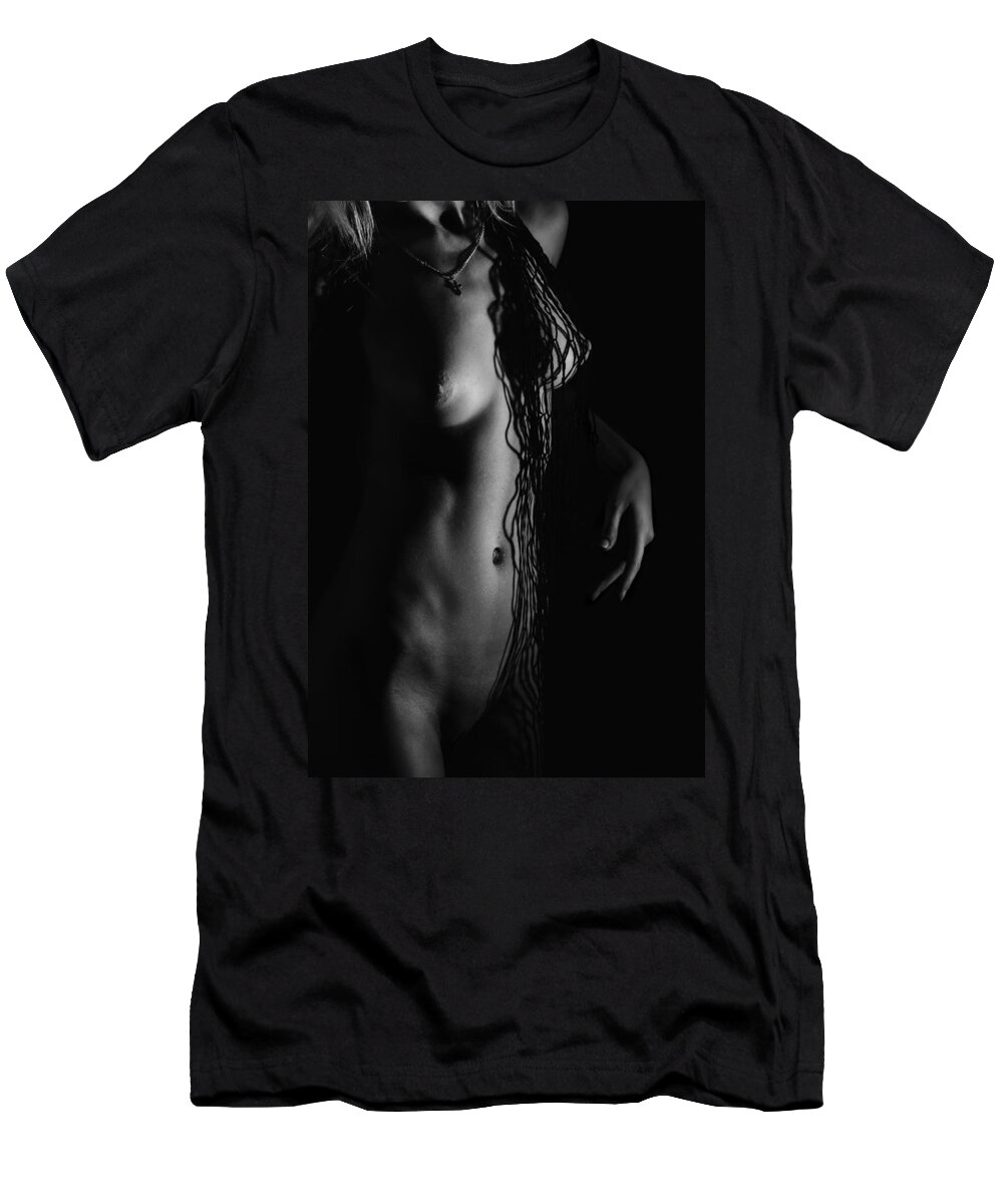 Nude T-Shirt featuring the photograph Adeline by Vitaly Vachrushev