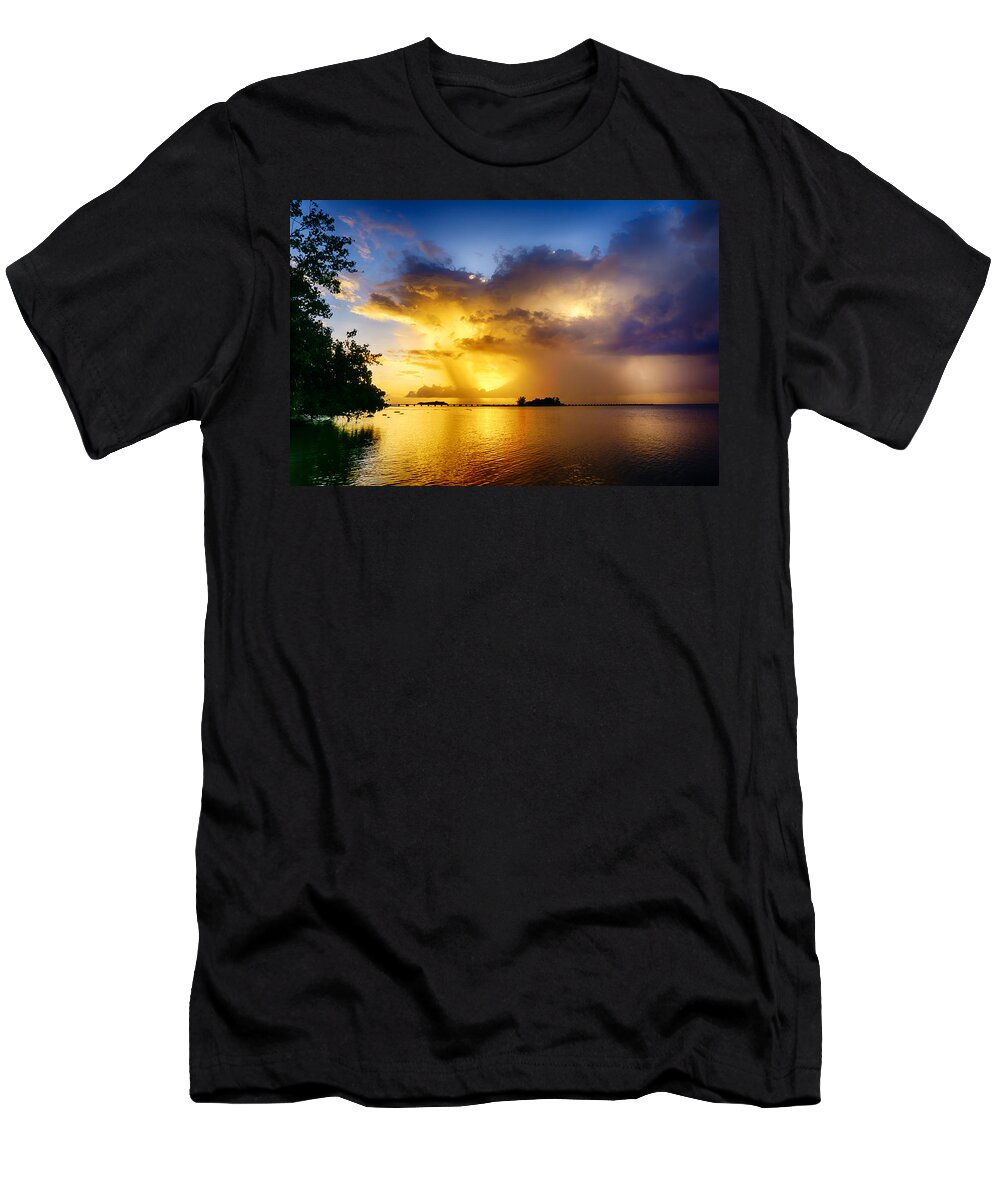 Light T-Shirt featuring the photograph Agat Rainstorm by Amanda Jones