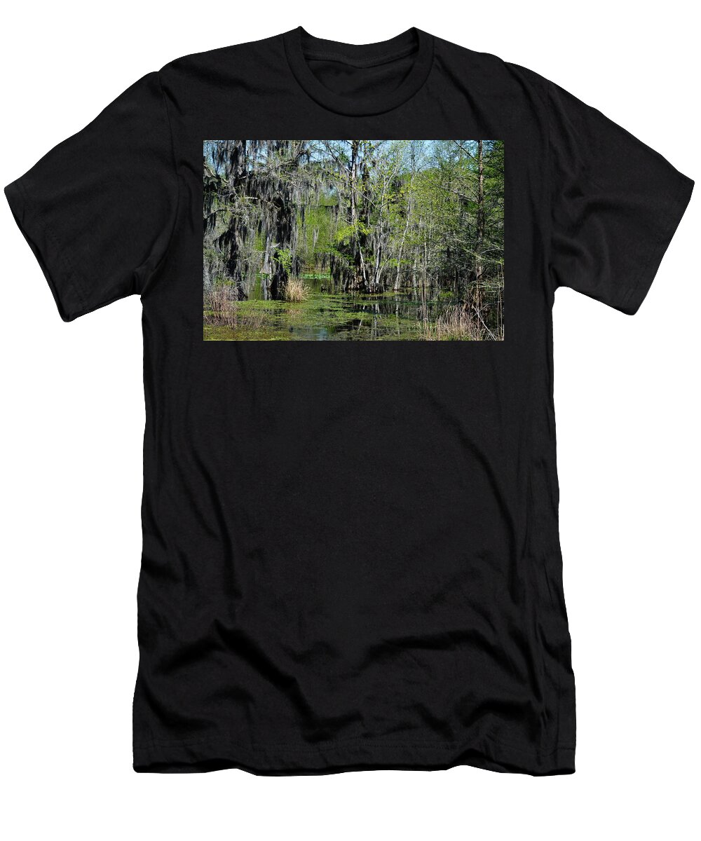 Swamp T-Shirt featuring the photograph Alabama Swamp by Eileen Brymer