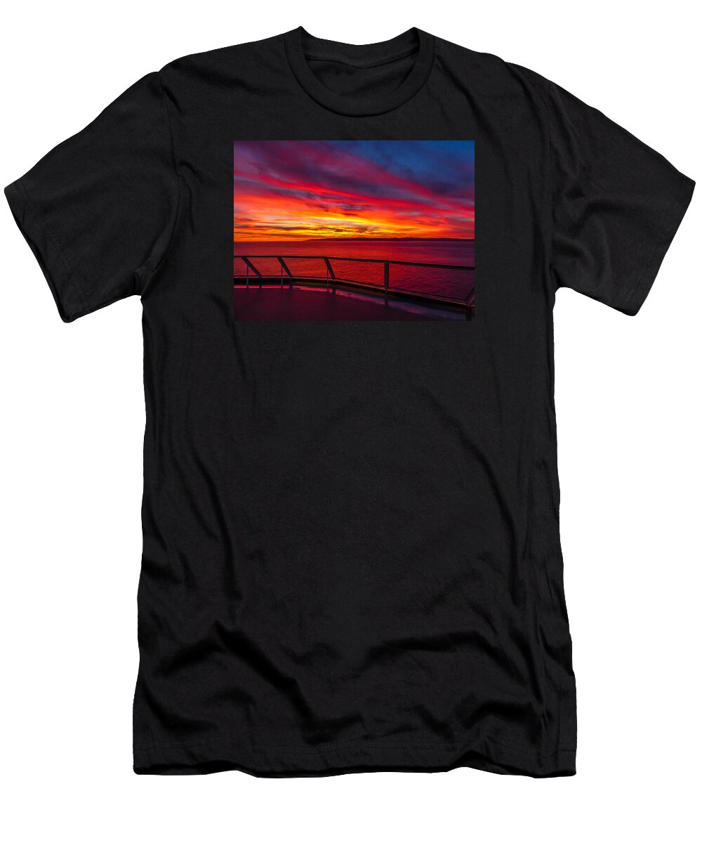 Alaska T-Shirt featuring the photograph Alaska On Fire by Pamela Newcomb