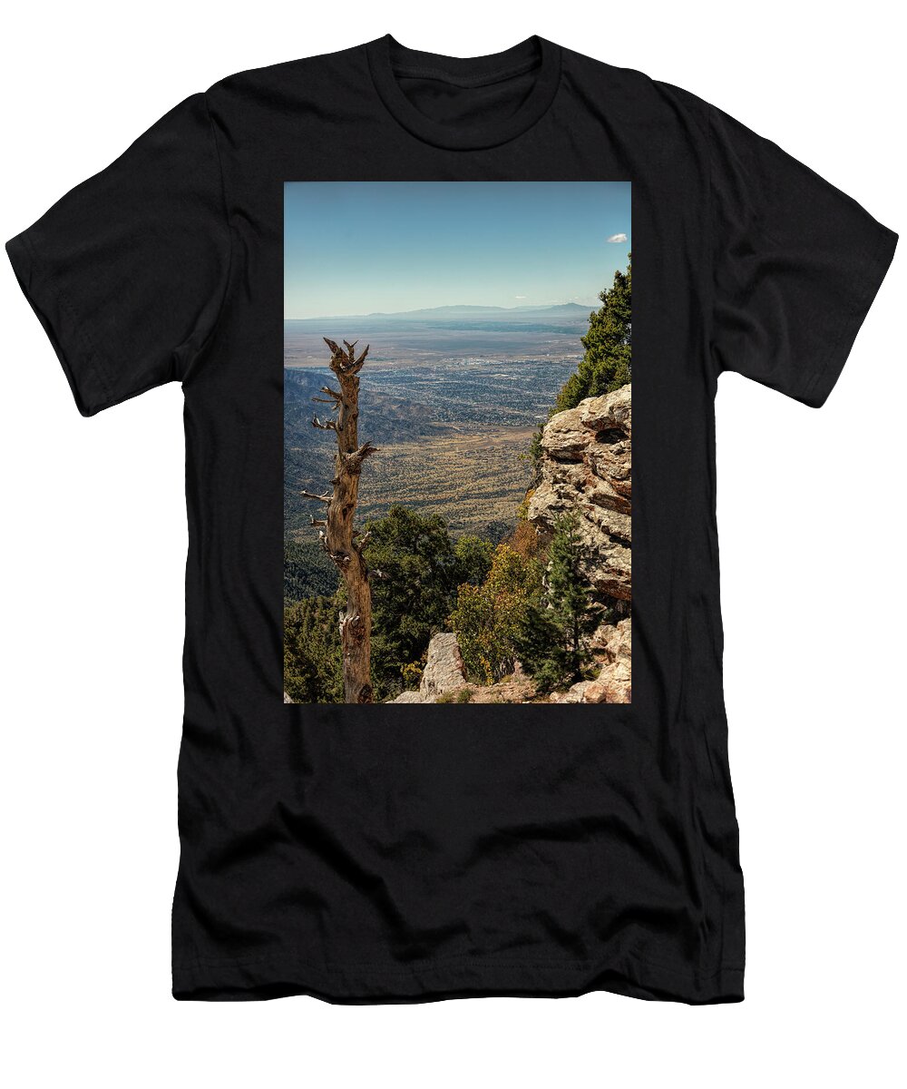 Landscape T-Shirt featuring the photograph Albuquerque Overlook by Michael McKenney