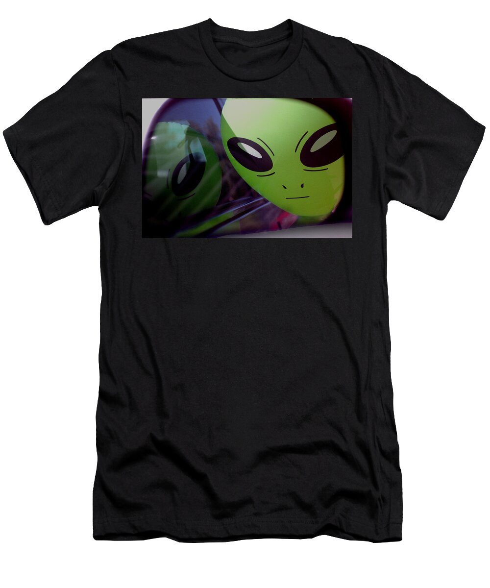 Alien T-Shirt featuring the photograph Alien Is Closer Than He Appears by Richard Henne
