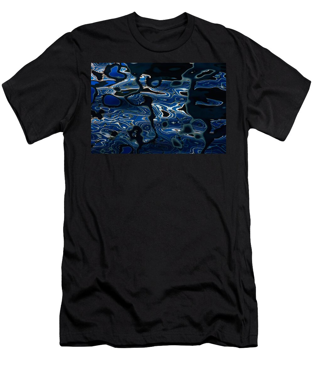 Water Reflection Abstract T-Shirt featuring the photograph All That Jazz by Irwin Barrett