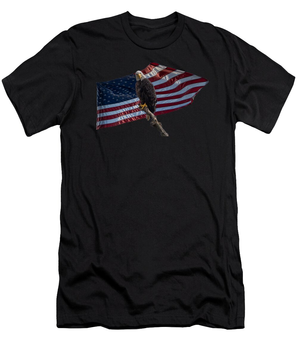 Eagle T-Shirt featuring the photograph America's Eagle by Holden The Moment