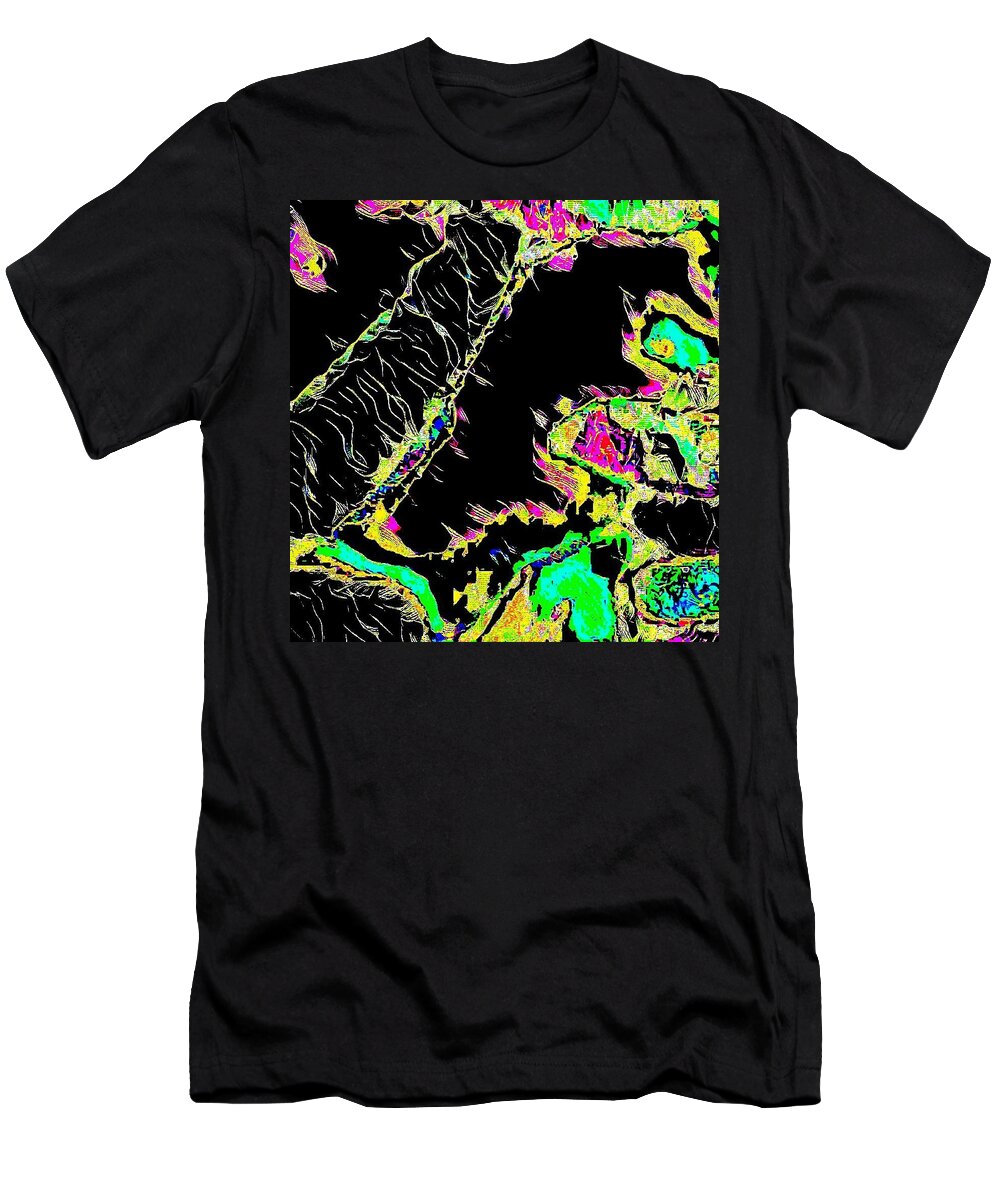 An Abstract Movement 6 T-Shirt featuring the drawing An Abstract Movement 6 by Brenae Cochran