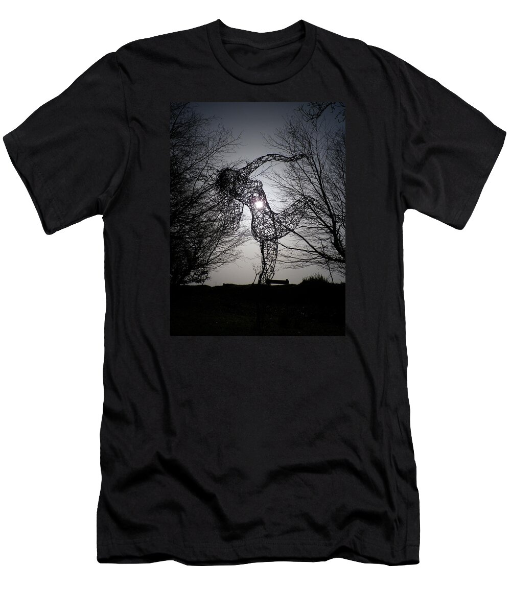 Wire T-Shirt featuring the photograph An Eclipse of the Heart? by Richard Brookes