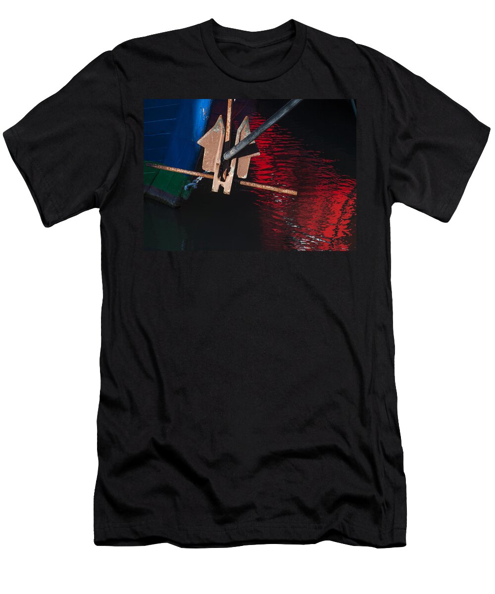 Reflection T-Shirt featuring the photograph Anchor by Robert Potts