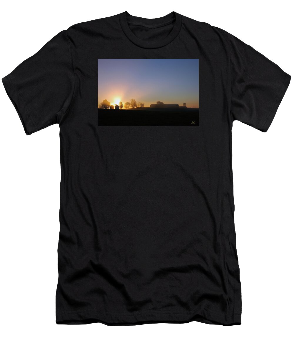 Landscape T-Shirt featuring the photograph Anderson Sunrise by Sam Davis Johnson