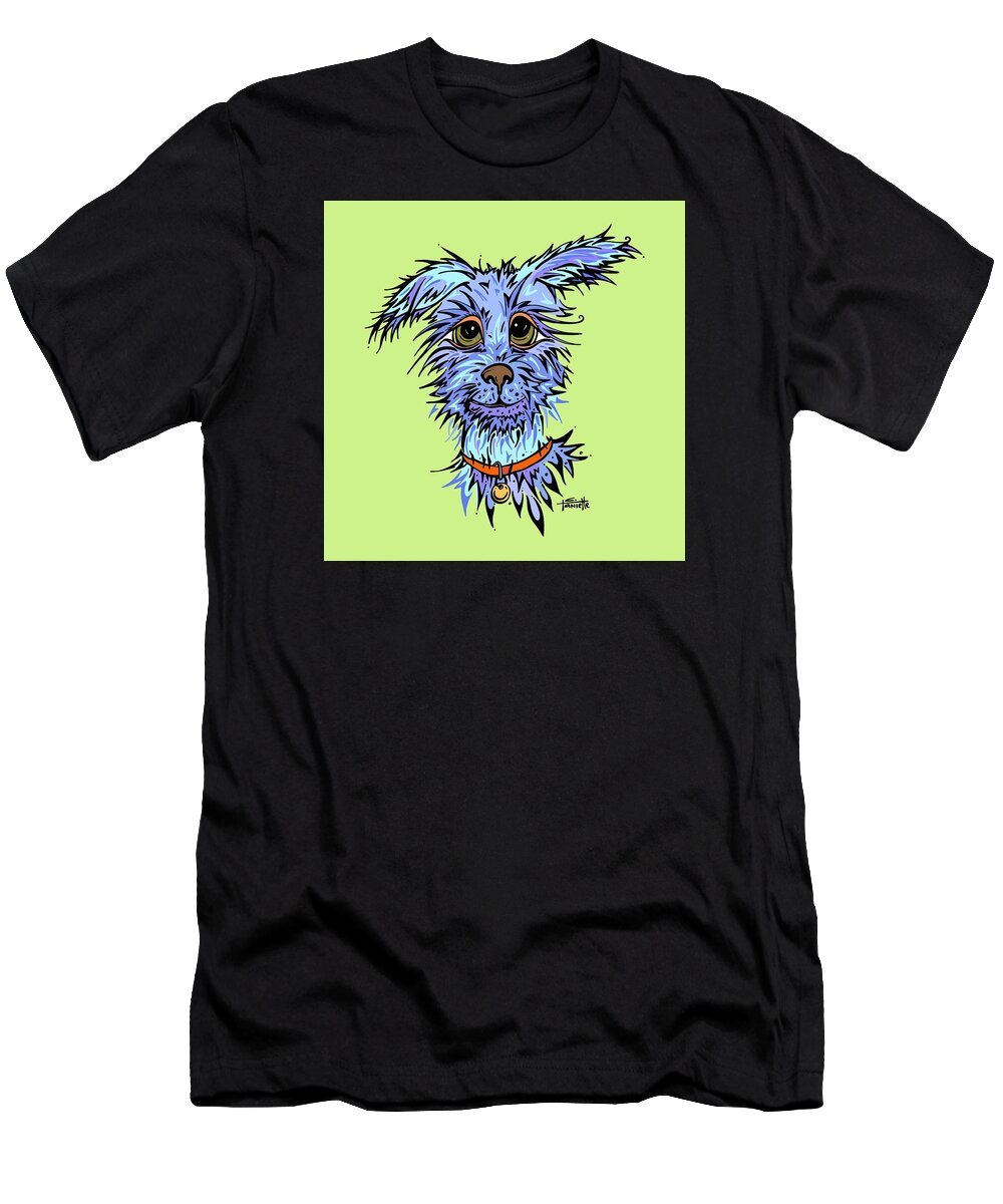 Dog T-Shirt featuring the digital art Andre by Tanielle Childers