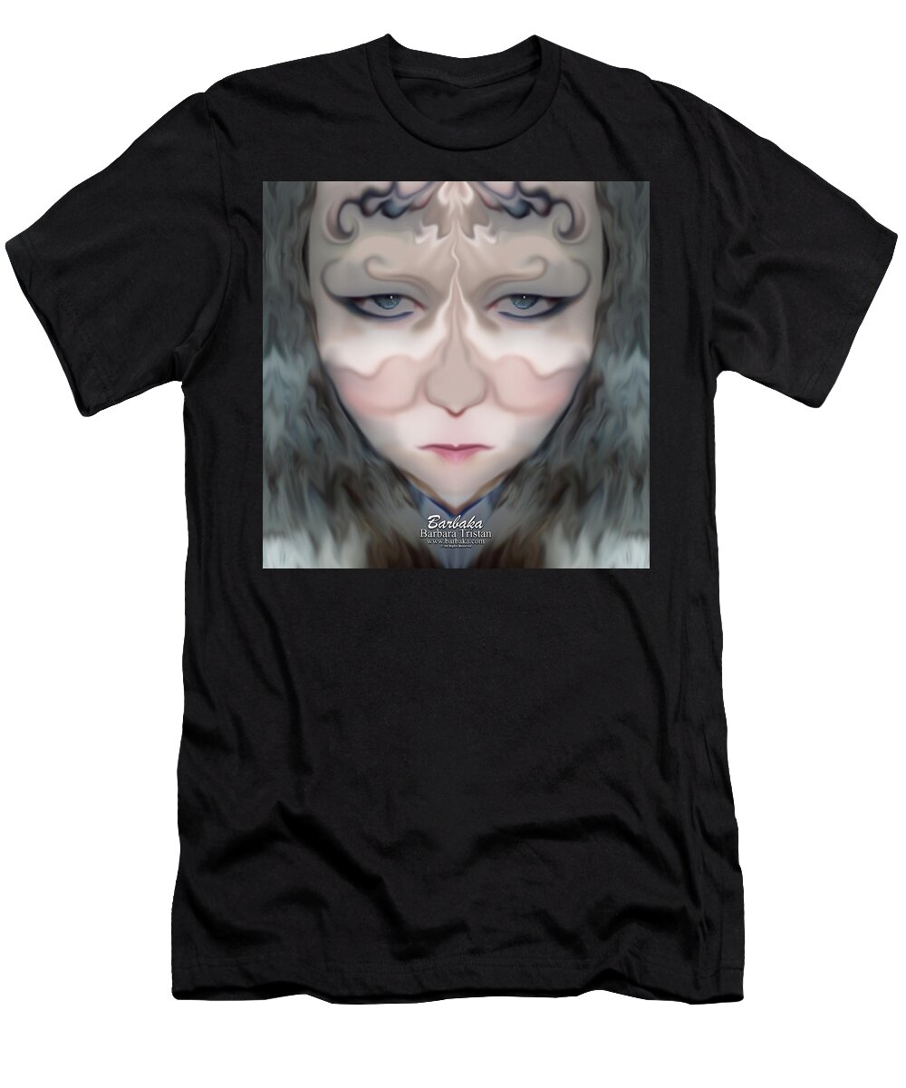 Creepy Cool Collection Series T-Shirt featuring the photograph Angry Monster Child #1 by Barbara Tristan