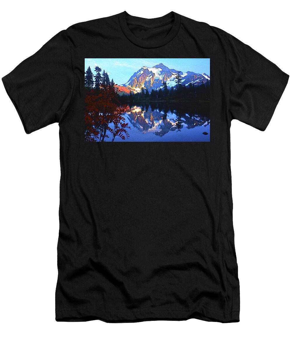Shuksan T-Shirt featuring the photograph Another Shuksan Reflection by Todd Kreuter