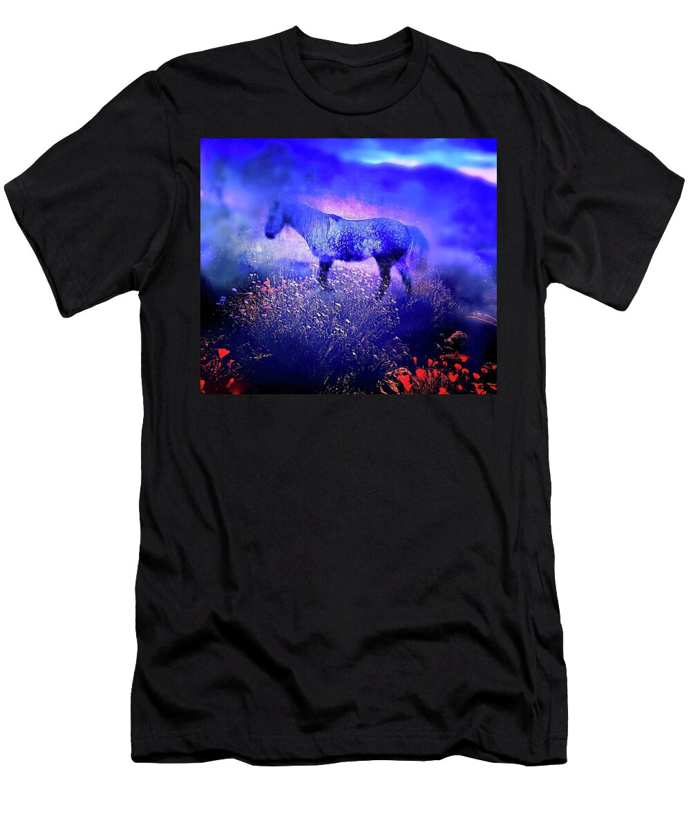 Appaloosa T-Shirt featuring the digital art Appaloosa Twilight by Kevyn Bashore