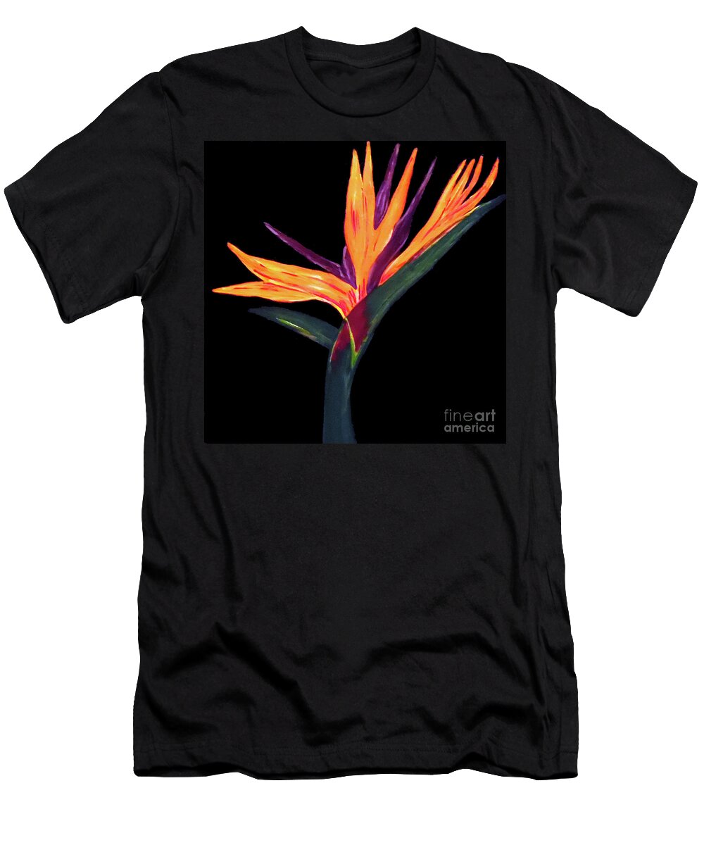 Birds Of Paradise T-Shirt featuring the painting Architecture of The Almighty by Jilian Cramb - AMothersFineArt