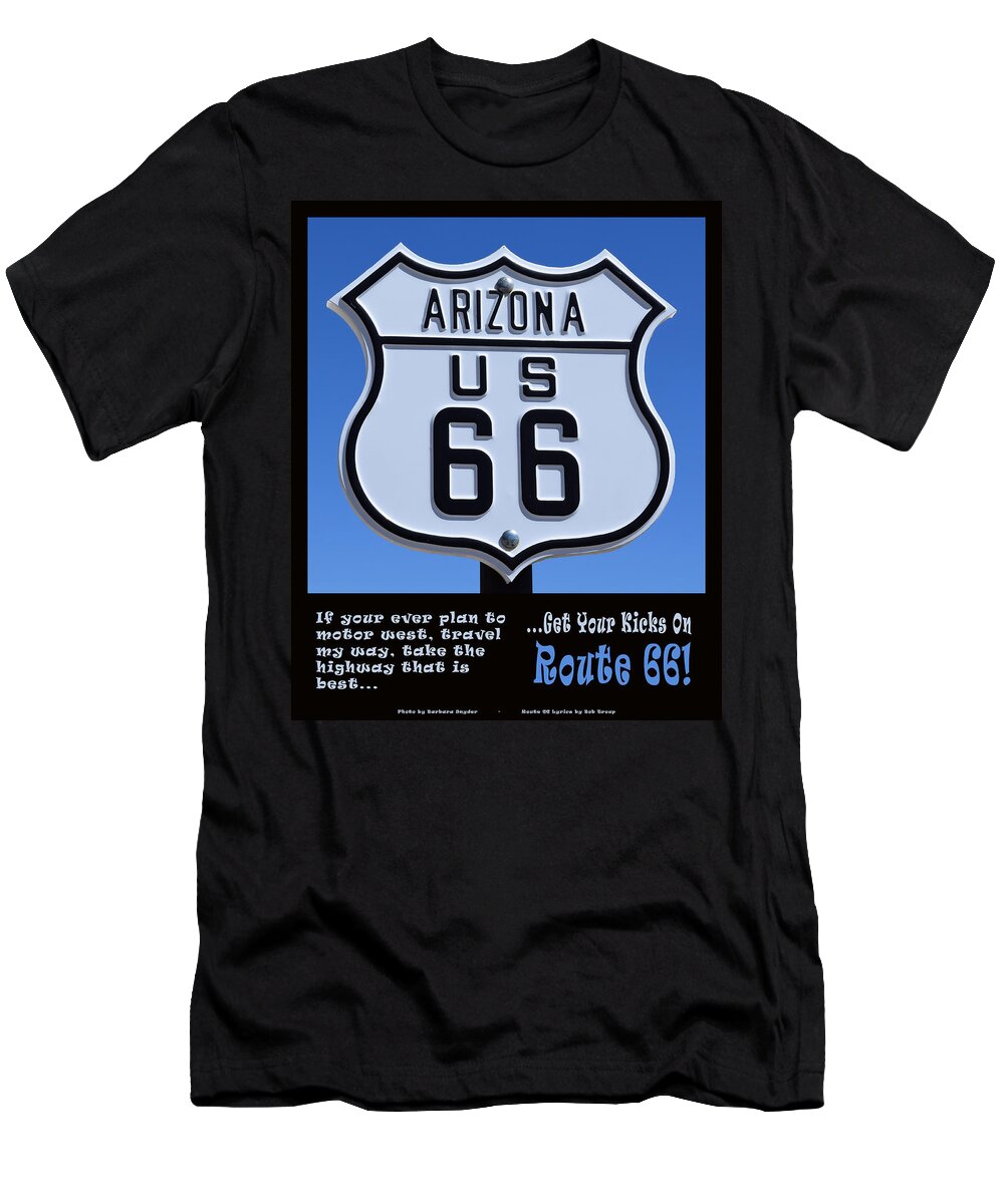 Route 66 Oatman Arizona T-Shirt featuring the photograph Arizona Highways Route 66 Poster by Barbara Snyder