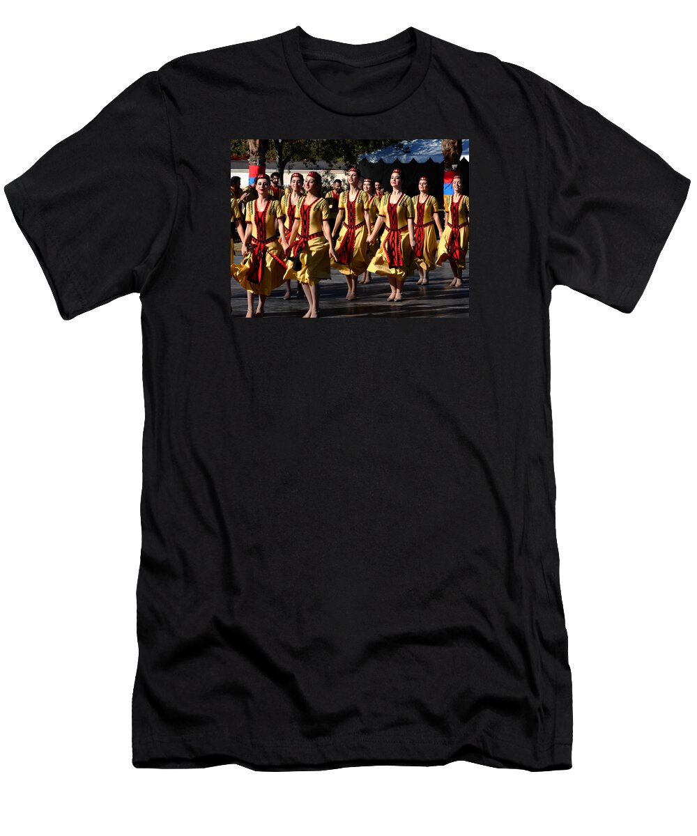 Armenian T-Shirt featuring the photograph Armenian Dancers 1 by Ron Kandt