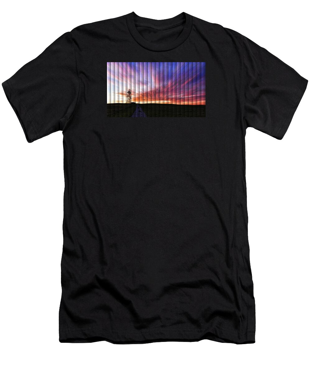 2015 July T-Shirt featuring the photograph Microwave Morning - The Slat Collection by Bill Kesler