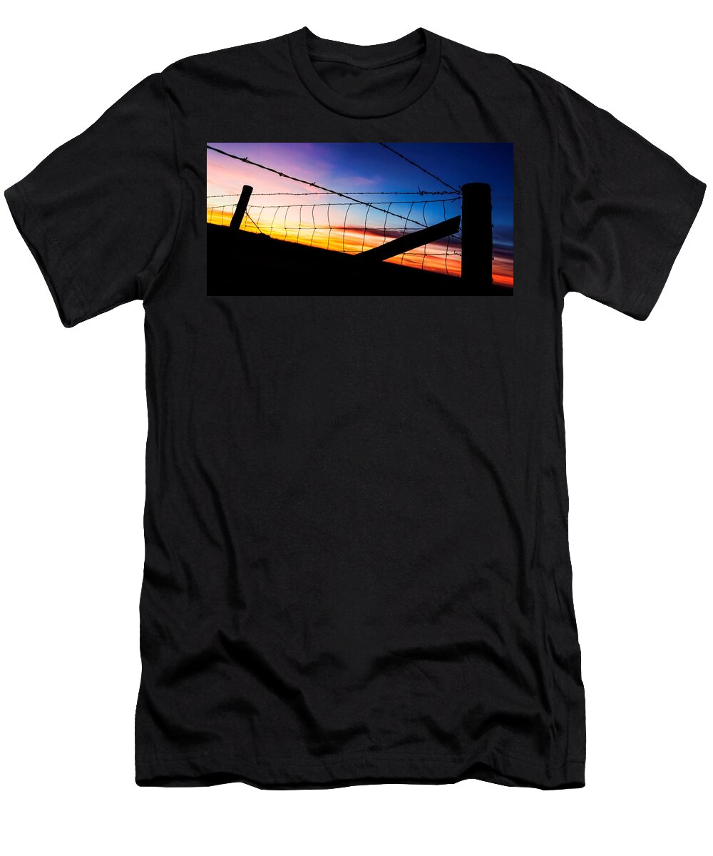 Bill Kesler Photography T-Shirt featuring the photograph Hilltop Sunset by Bill Kesler