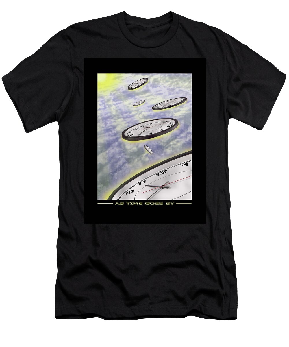 Surreal Clocks T-Shirt featuring the photograph As Time Goes By by Mike McGlothlen
