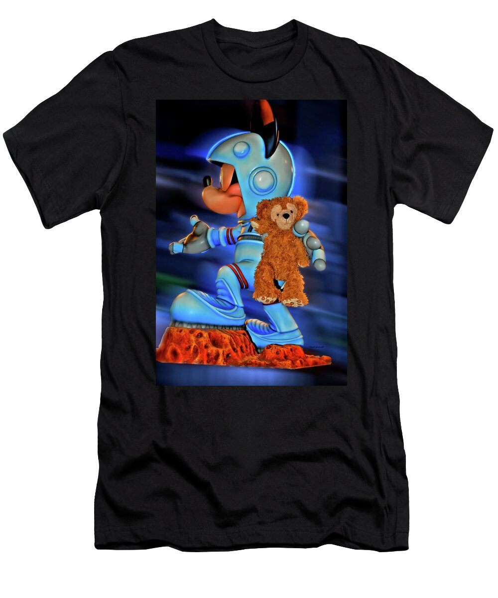 Fantasy T-Shirt featuring the photograph Astronaut Training Bear MP by Thomas Woolworth