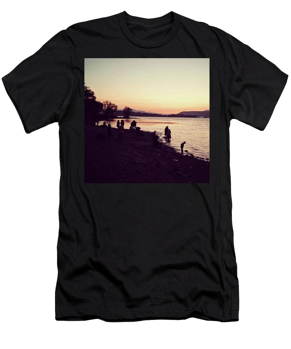 Pune T-Shirt featuring the photograph At The Lake by Aleck Cartwright