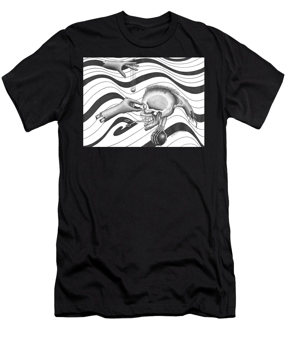 Autopsy T-Shirt featuring the drawing Autopsy by Darin Jones
