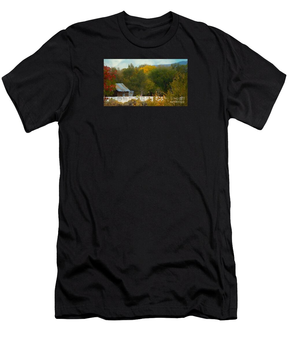Autumn T-Shirt featuring the photograph Autumn Beauty Painting by Bobbee Rickard