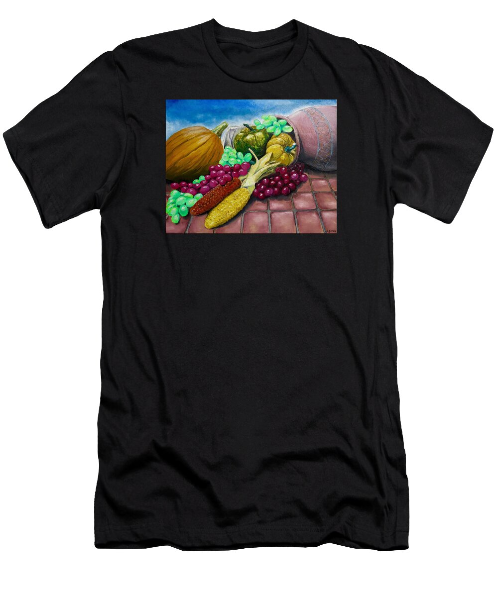 Painting T-Shirt featuring the painting Autumn by Geni Gorani