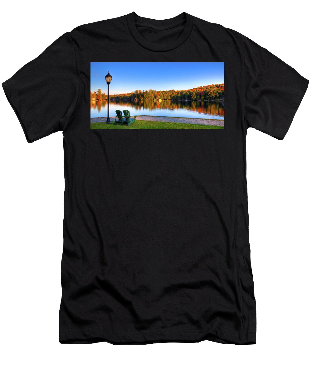 Landscape T-Shirt featuring the photograph Autumn View for Two by David Patterson
