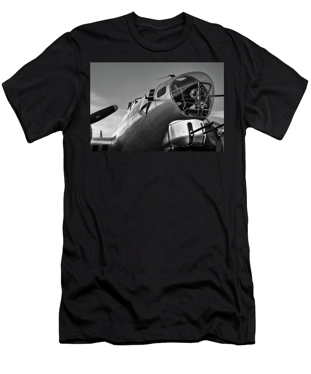 2012 T-Shirt featuring the photograph B-17 Nose by Chris Buff