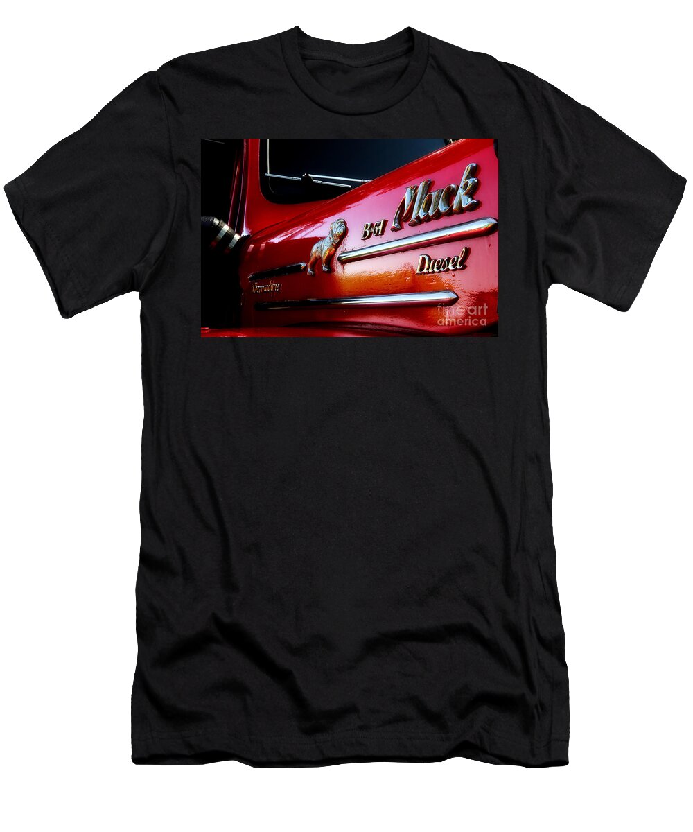Vintage Mack Truck T-Shirt featuring the photograph B 61 Mack Truck by Michael Eingle