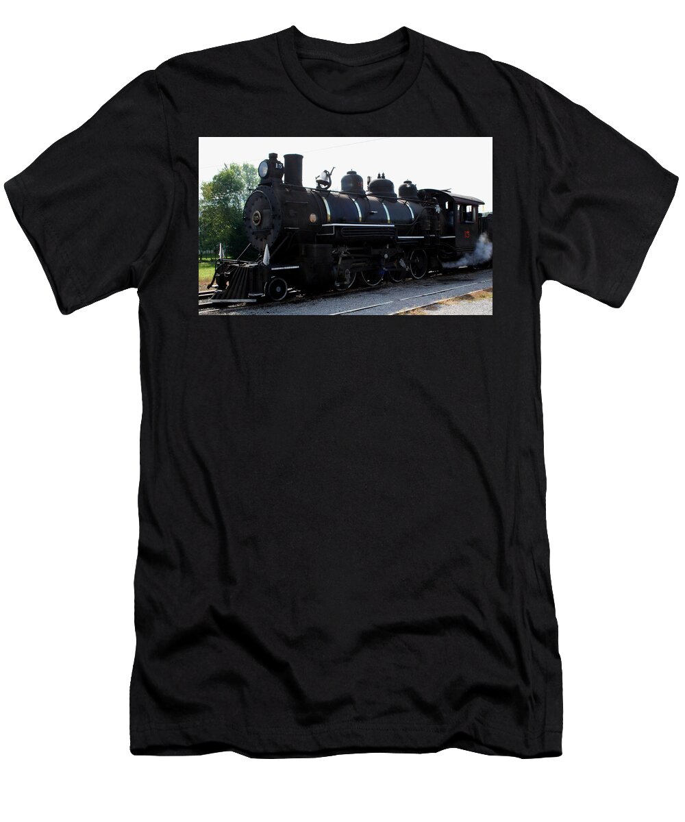 Railroad T-Shirt featuring the photograph Baldwin Locomotive by Rebecca Smith