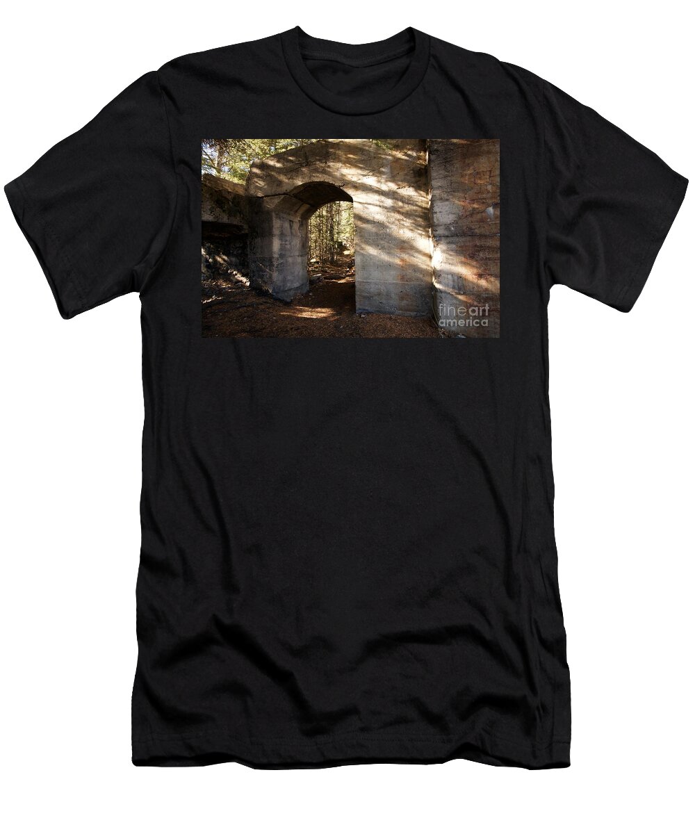 Ghost T-Shirt featuring the photograph Bankhead Ruins by Linda Bianic