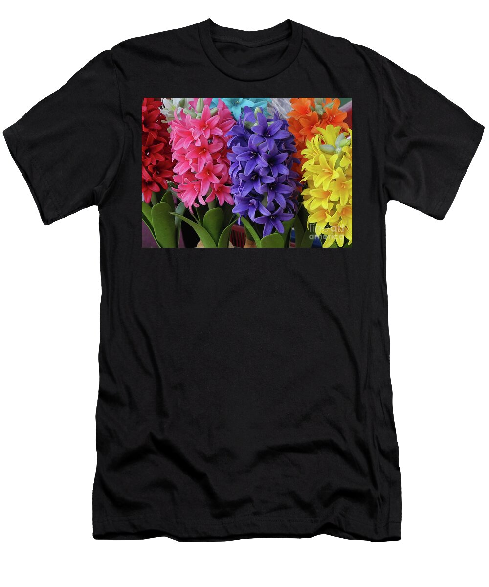 Bangkok T-Shirt featuring the photograph Bangkok flowers by Mini Arora