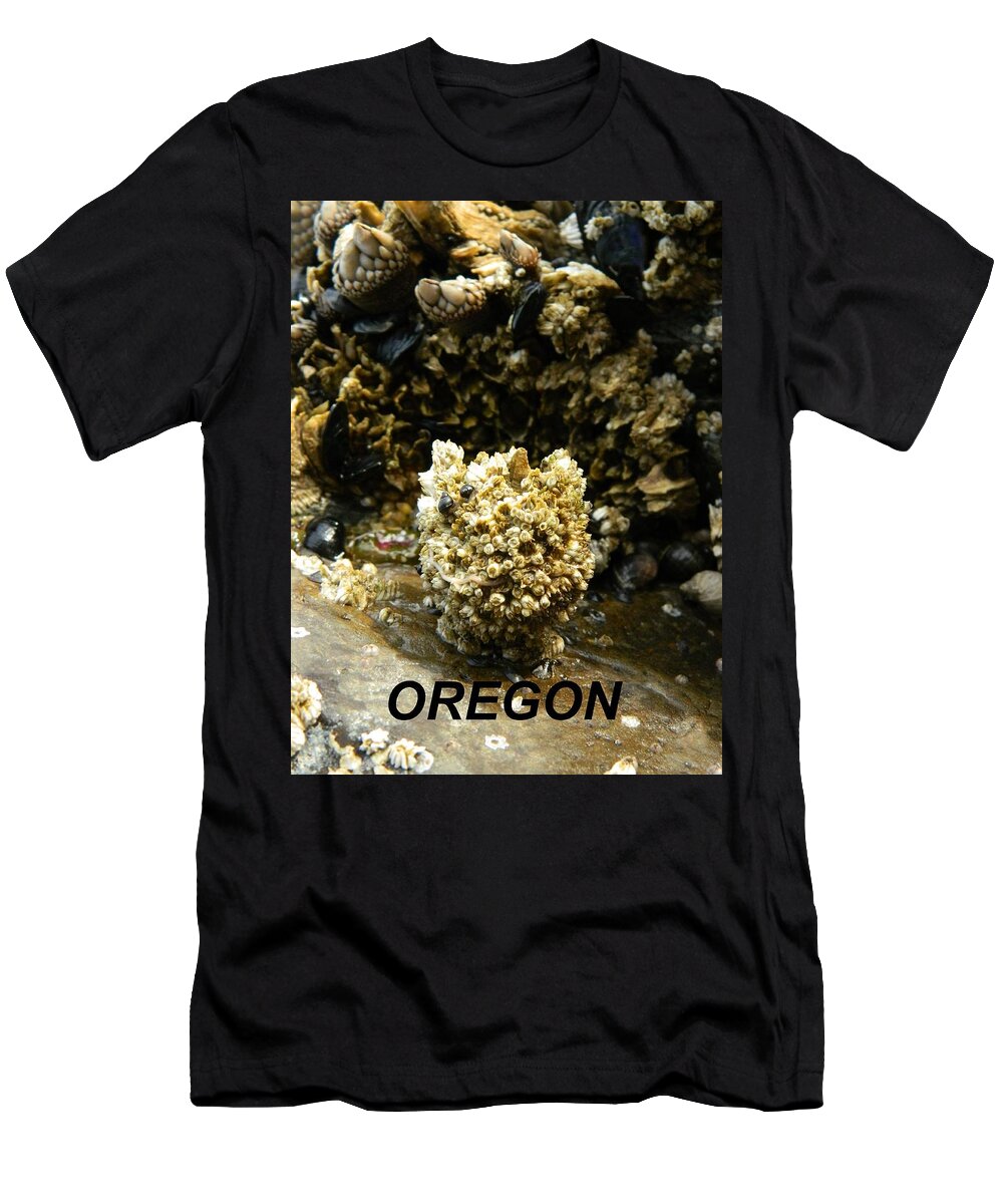 Worms T-Shirt featuring the photograph Barnacle With Worm by Gallery Of Hope 