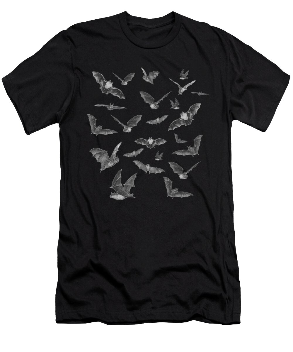 2d T-Shirt featuring the digital art Bats by Brian Wallace