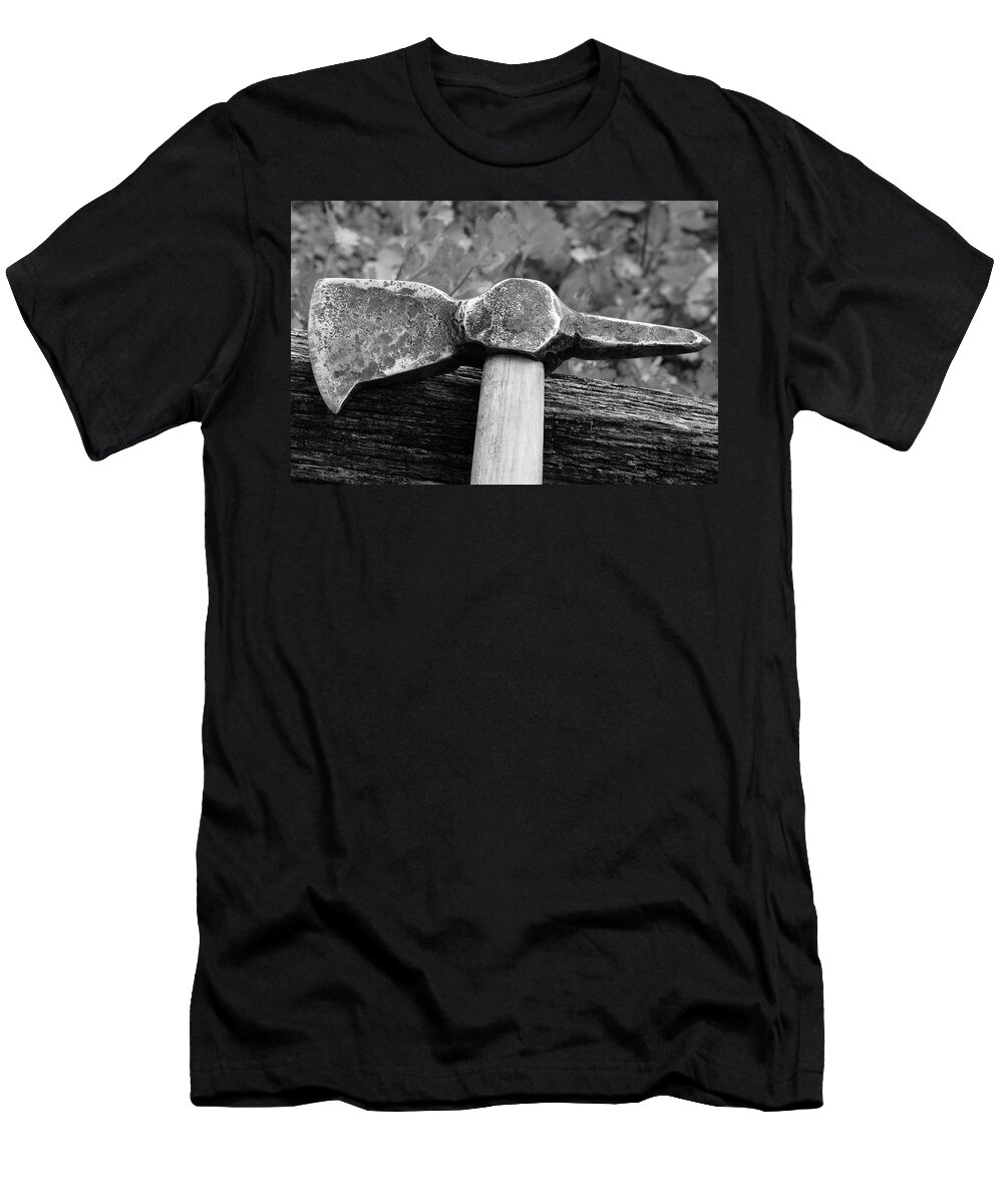 Blacksmith T-Shirt featuring the photograph Battle Axe by Daniel Reed
