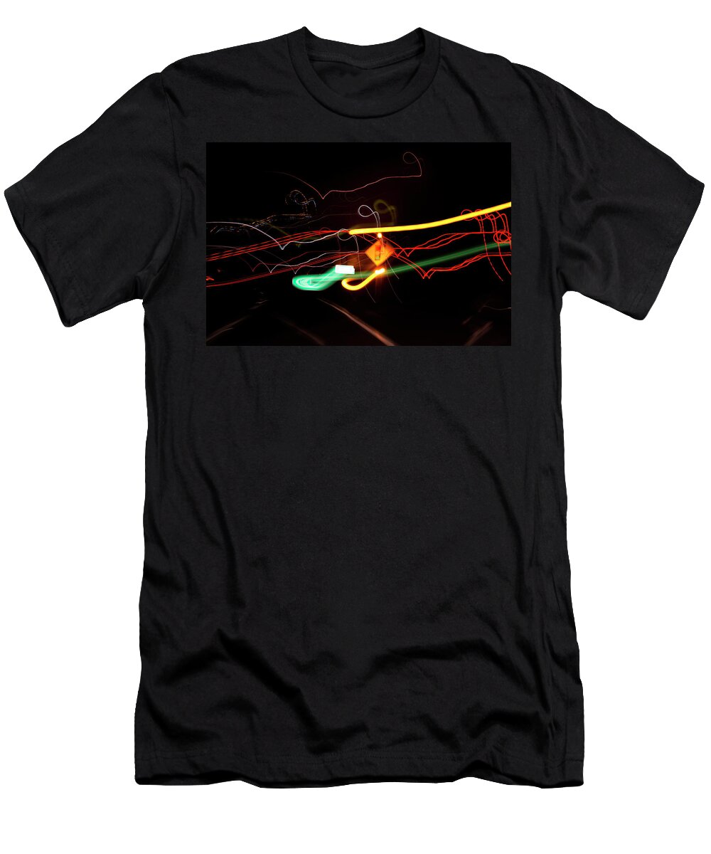 Abstract T-Shirt featuring the photograph Behind The Lights by Greg and Chrystal Mimbs