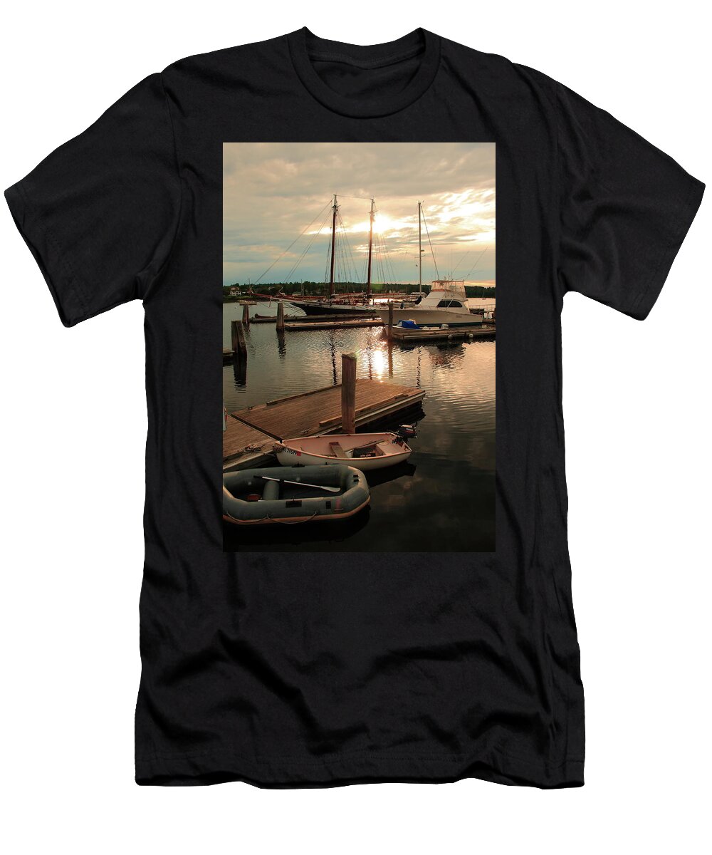 Seascape T-Shirt featuring the photograph Belfast Harbor by Doug Mills