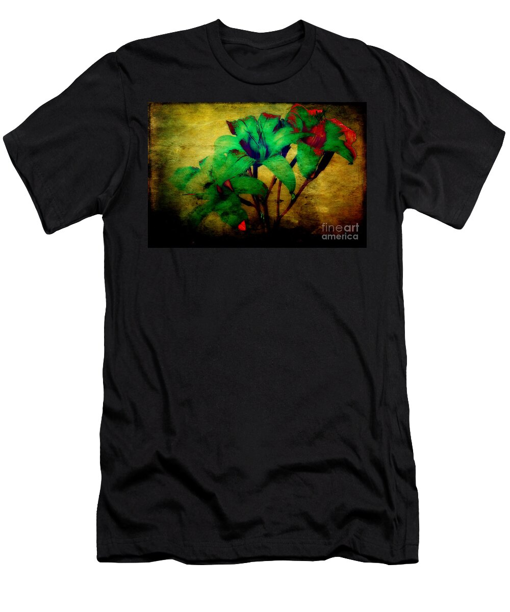 Lilies T-Shirt featuring the photograph Beyond The Garden Gate by Michael Eingle
